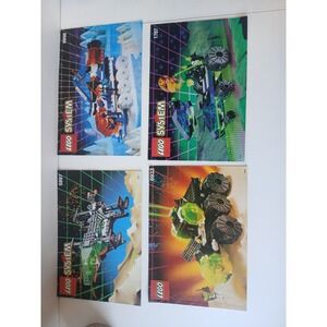 Vintage LEGO Space Instruction Manual Lot 6897 6898 6933 1787 Blacktron Ice